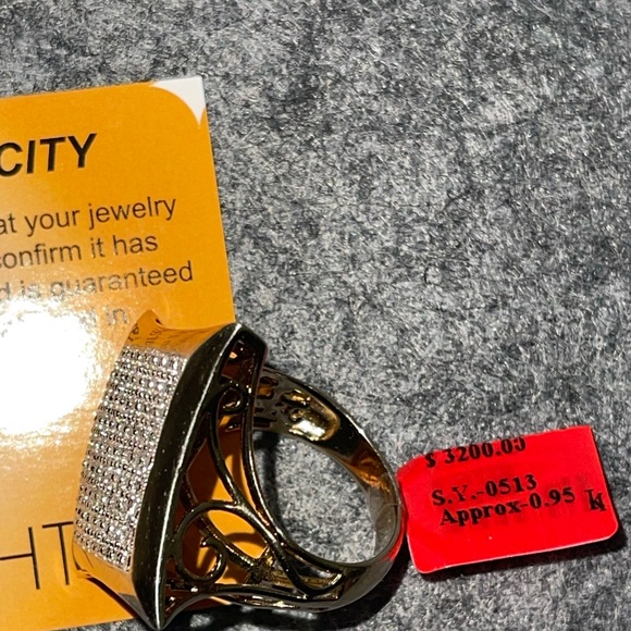 Real diamond men ring custom made NOT CZ not fake! one made ever FREE appraisal - Picture 3 of 9